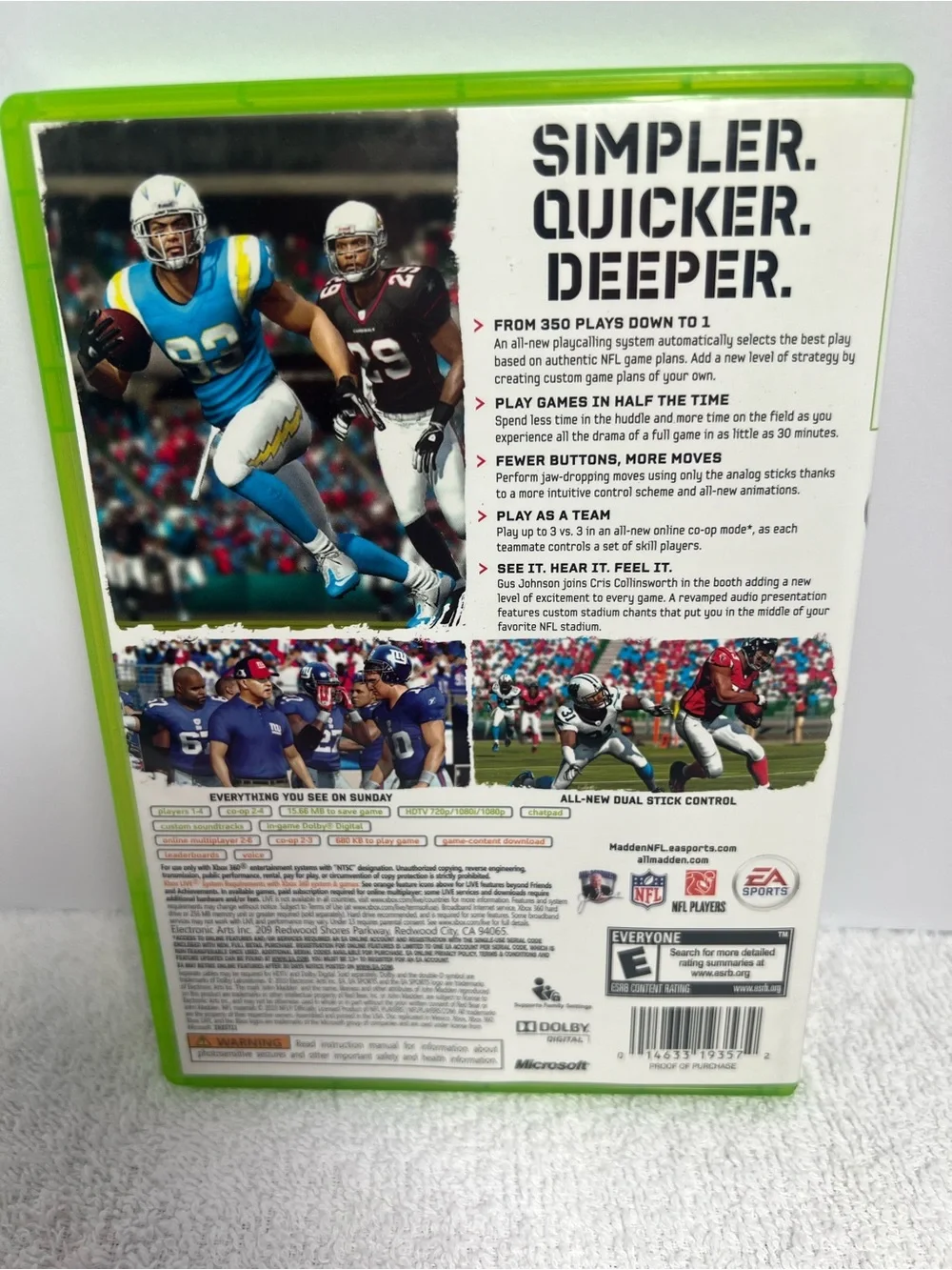 Madden NFL 11 Microsoft Xbox 360 CIB Complete EA Sports Football